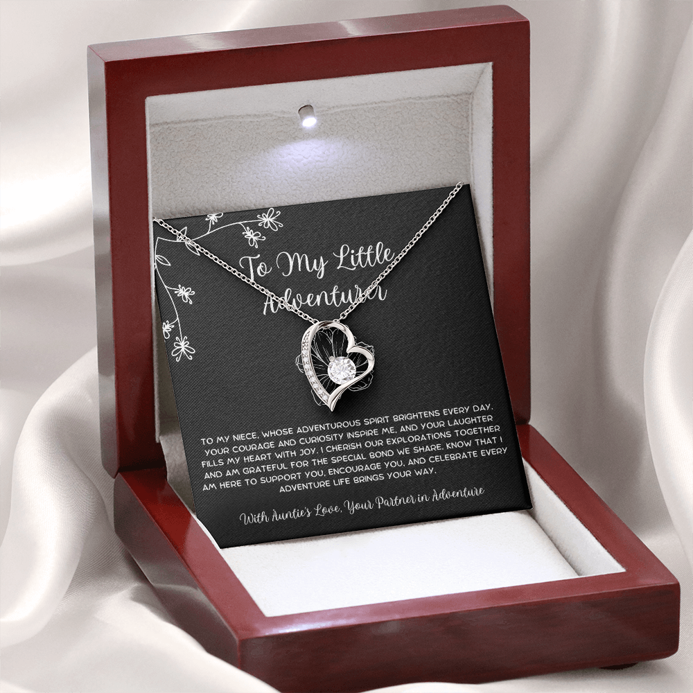 To My Little Adventurer - From Aunt to Niece Forever Love Necklace