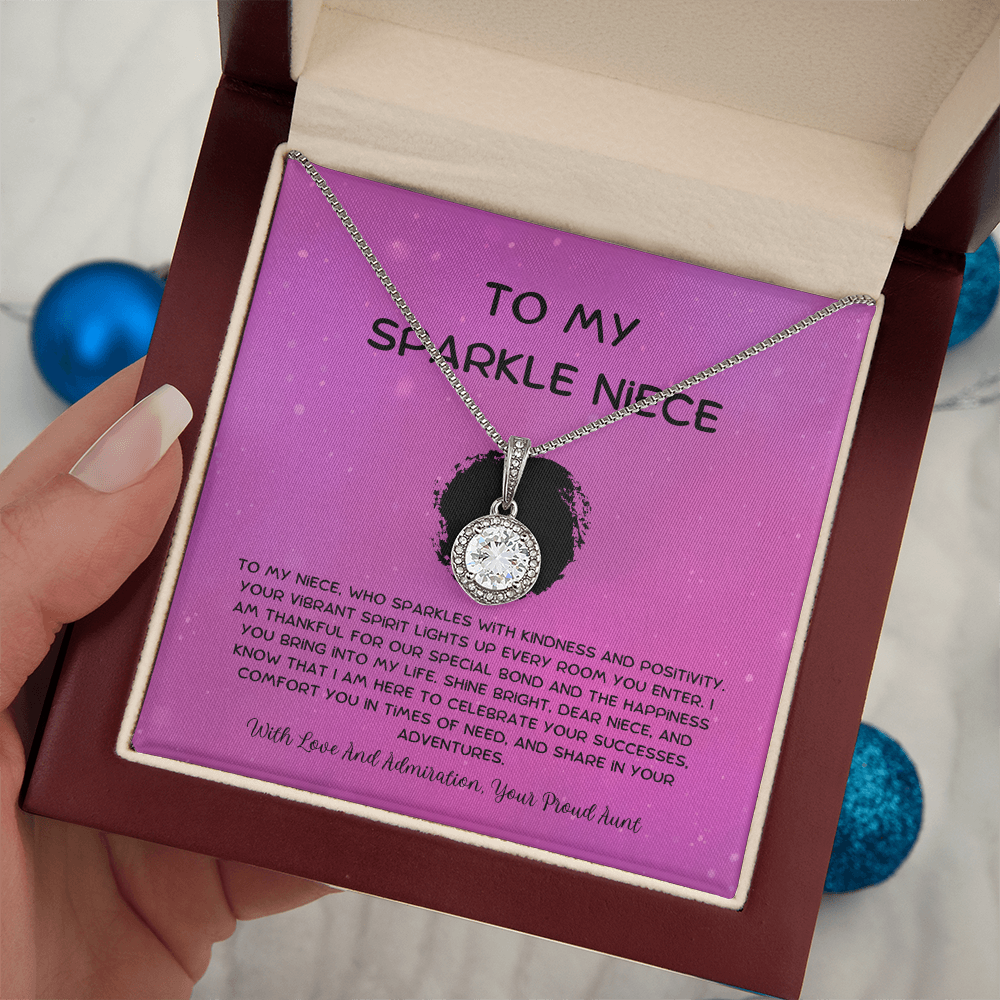 To My Sparkle Niece - From Aunt to Niece Eternal Hope Necklace