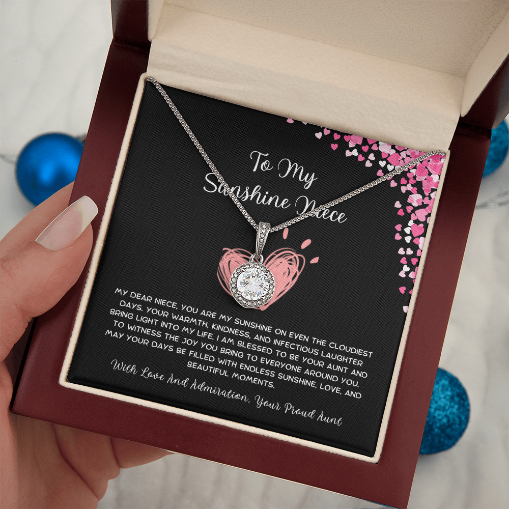 To My Sunshine Niece - From Aunt to Niece Eternal Hope Necklace