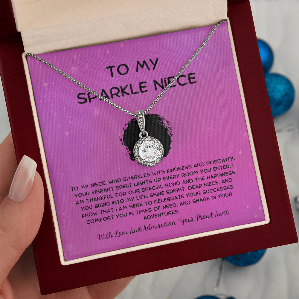 To My Sparkle Niece - From Aunt to Niece Eternal Hope Necklace