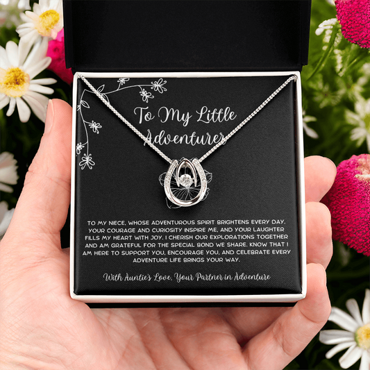 To My Little Adventurer - From Aunt to Niece Lucky In Love Necklace