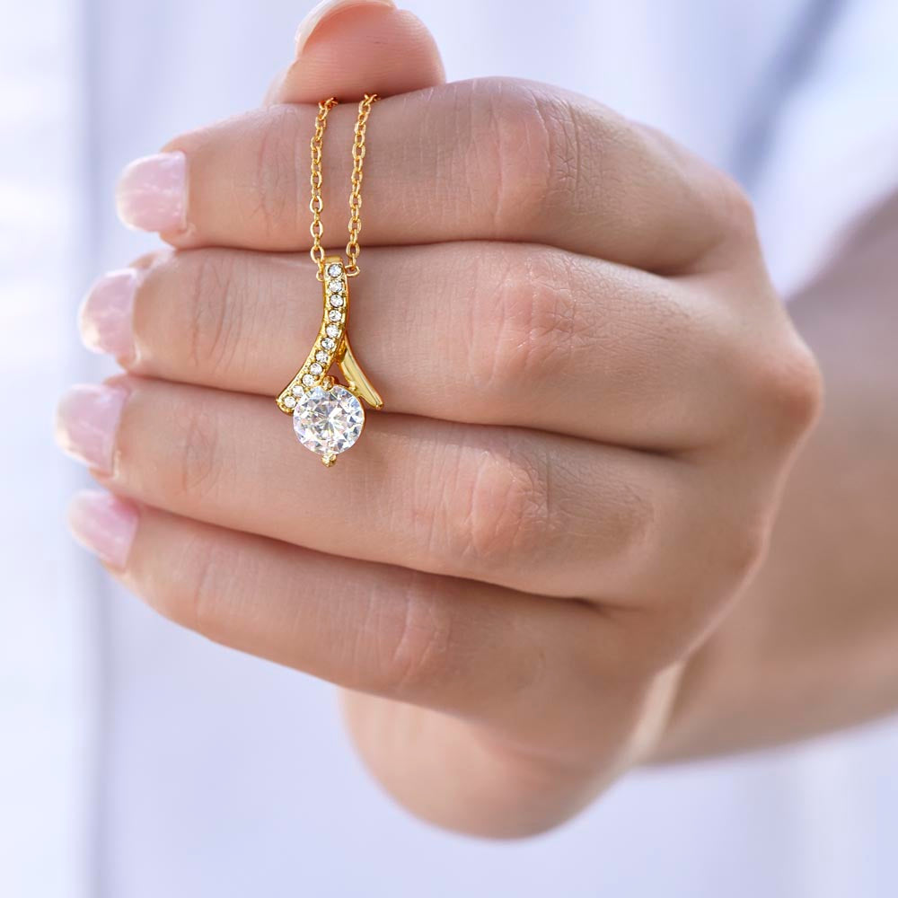To My Braveheart Niece - From Aunt to Niece Alluring Beauty Necklace