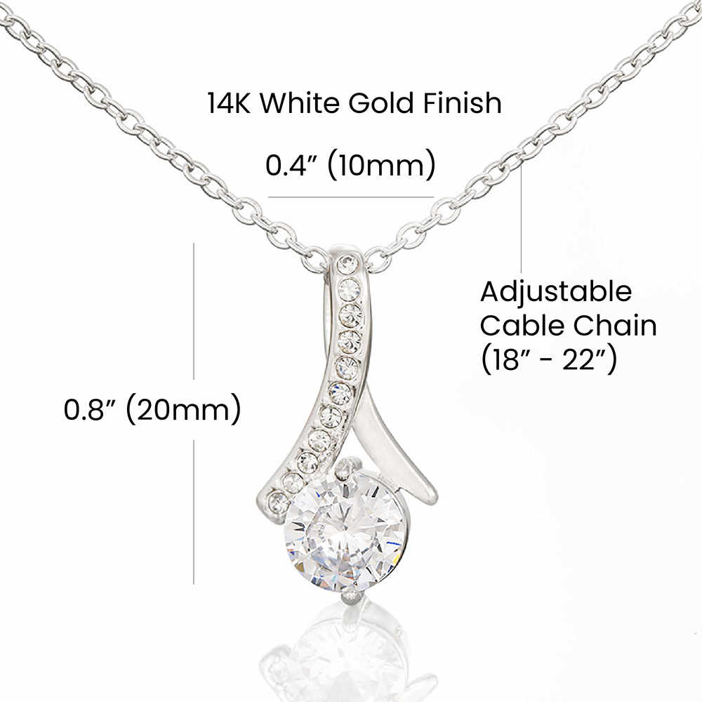To My Braveheart Niece - From Aunt to Niece Alluring Beauty Necklace