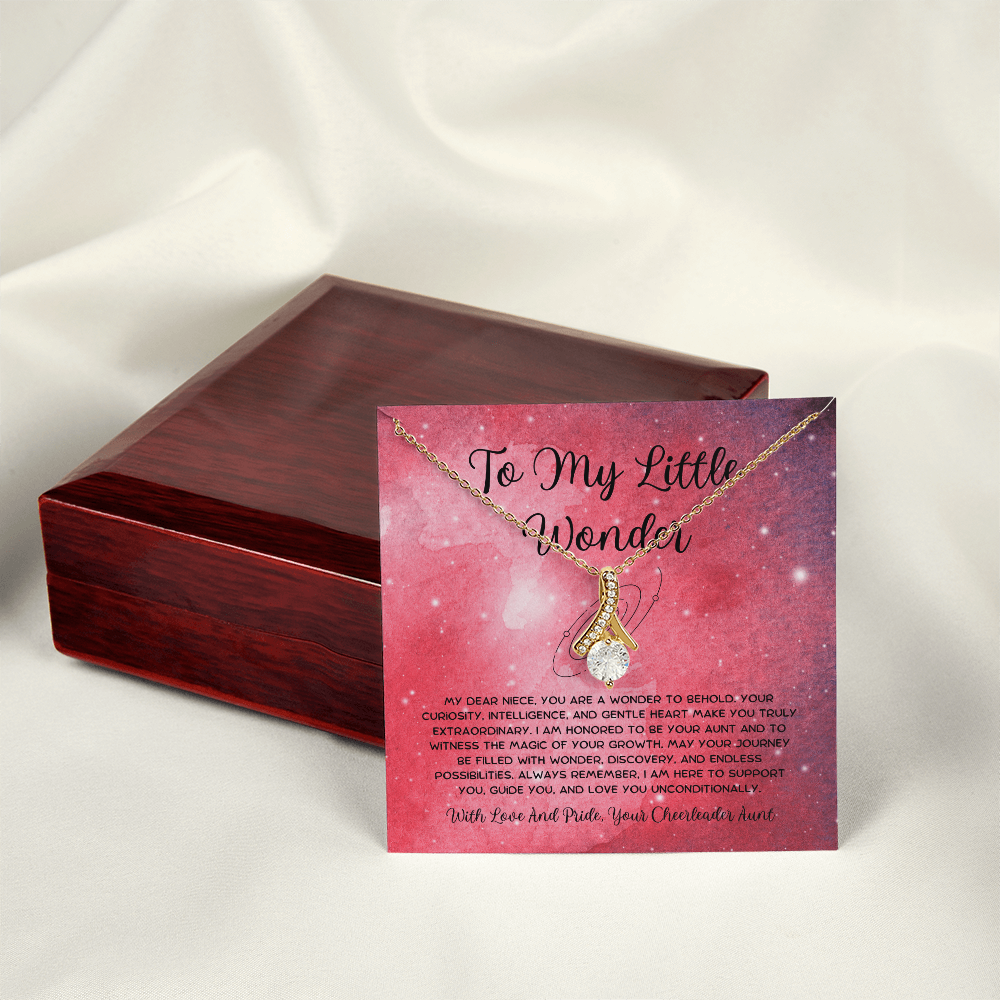 To My Little Wonder - From Aunt to Niece Alluring Beauty Necklace
