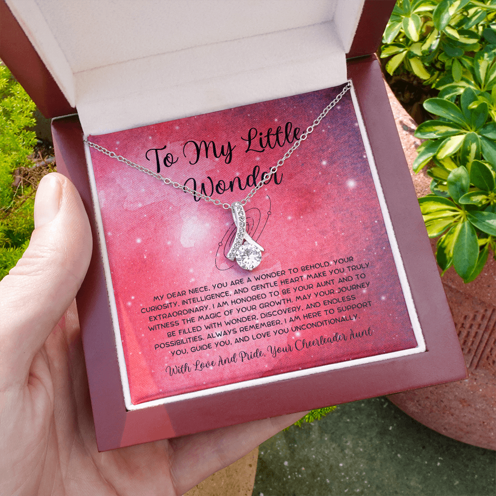To My Little Wonder - From Aunt to Niece Alluring Beauty Necklace