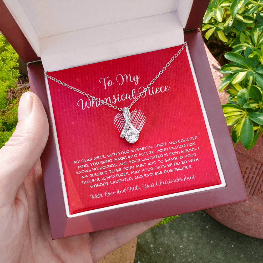 To My Whimsical Niece - From Aunt to Niece Alluring Beauty Necklace
