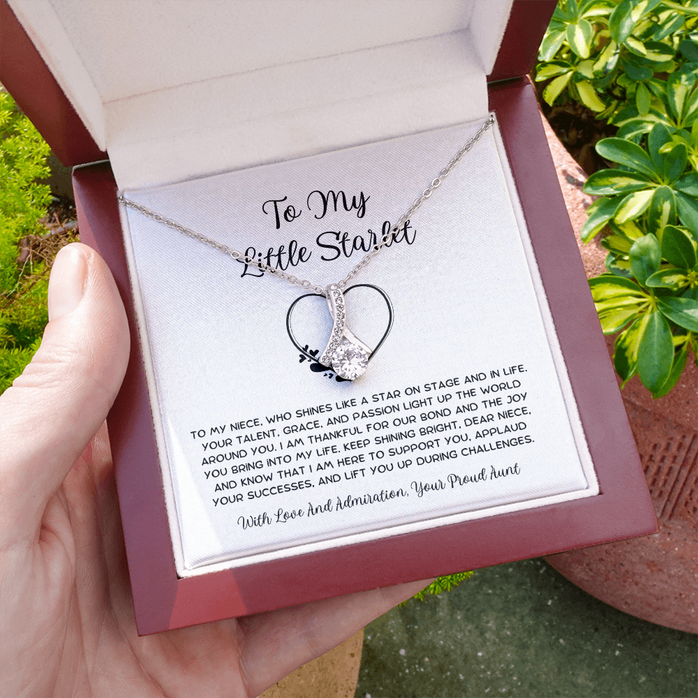 To My Little Starlet - From Aunt to Niece Alluring Beauty Necklace
