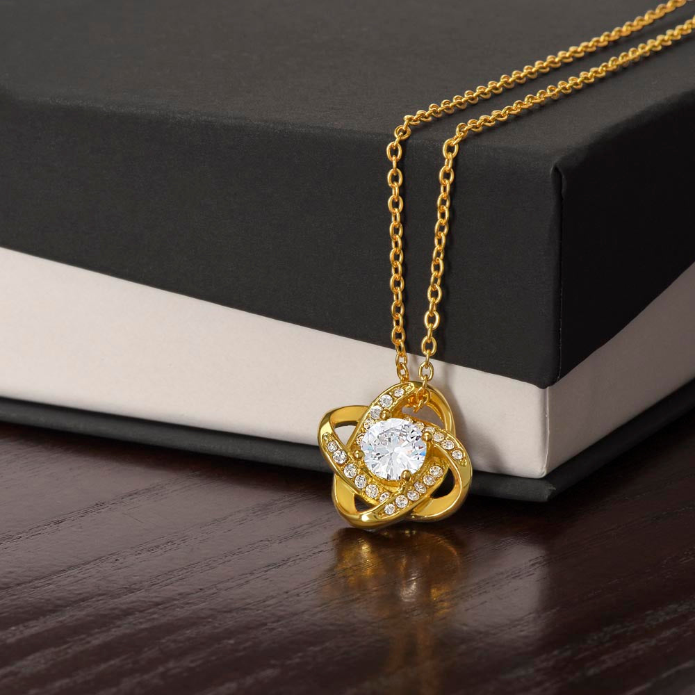 To My Braveheart Niece - From Aunt to Niece Love Knot Necklace