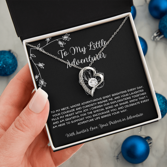 To My Little Adventurer - From Aunt to Niece Forever Love Necklace