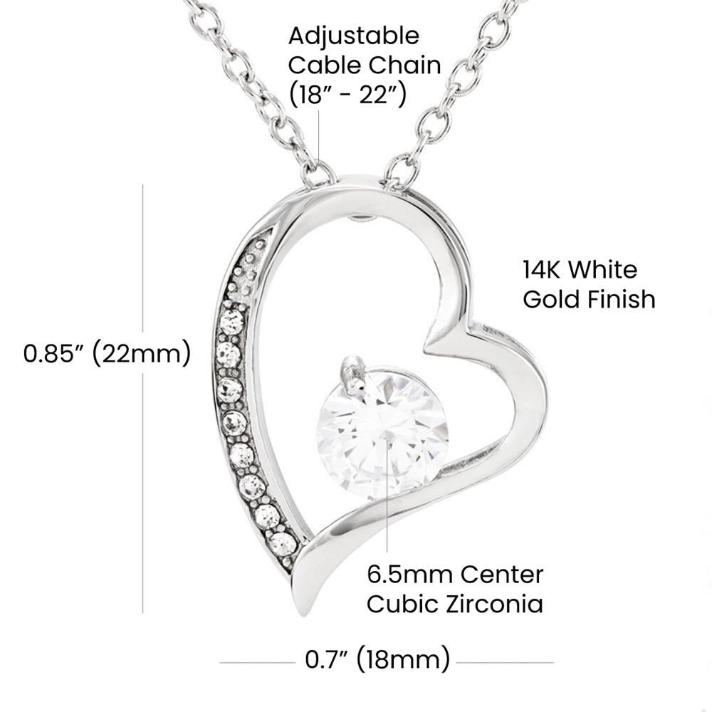 To My Braveheart Niece - From Aunt to Niece Forever Love Necklace