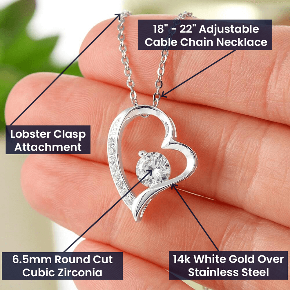 To My Braveheart Niece - From Aunt to Niece Forever Love Necklace