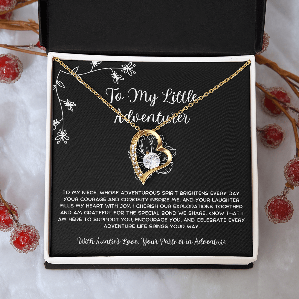 To My Little Adventurer - From Aunt to Niece Forever Love Necklace