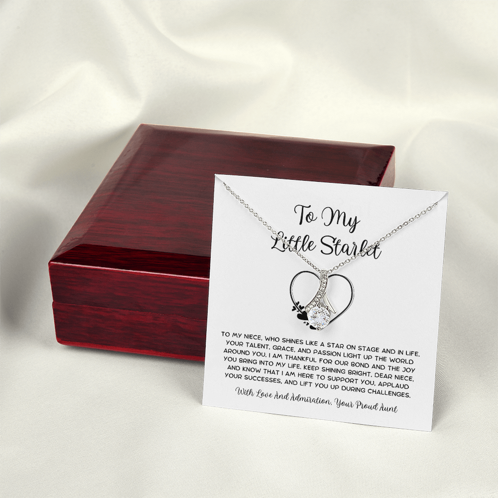 To My Little Starlet - From Aunt to Niece Alluring Beauty Necklace