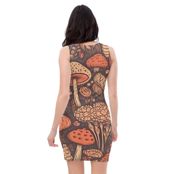 Mushroom Dress, Fungi Evening Gown